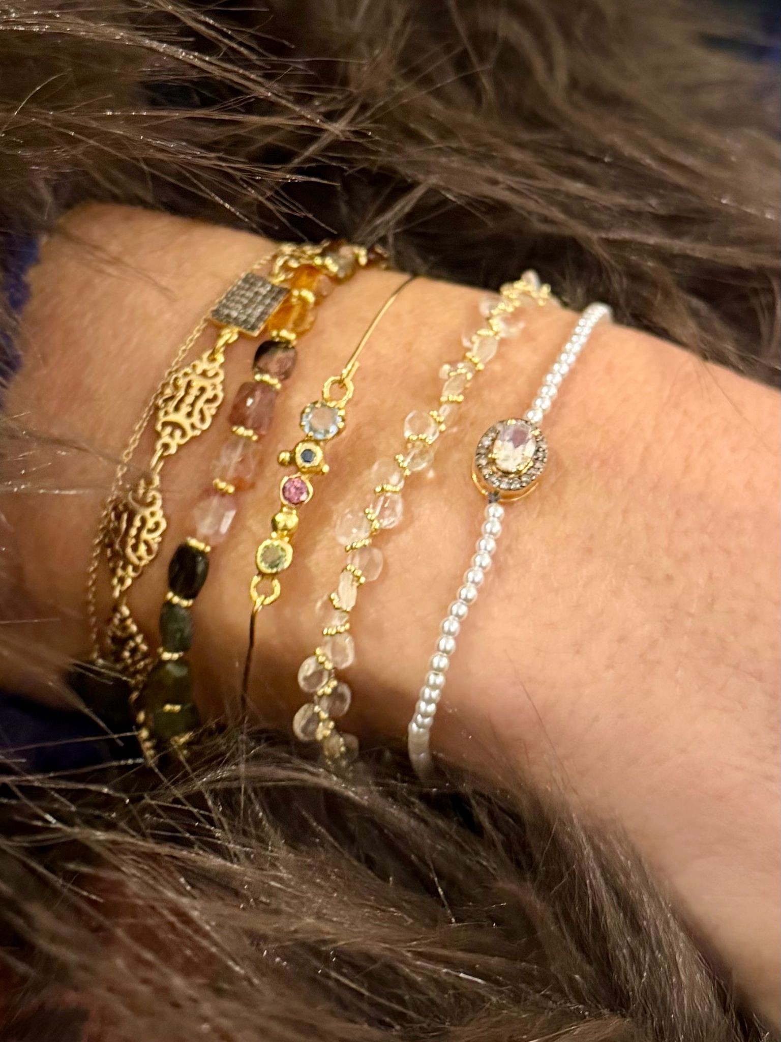 Bracelet Multi Tourmalines