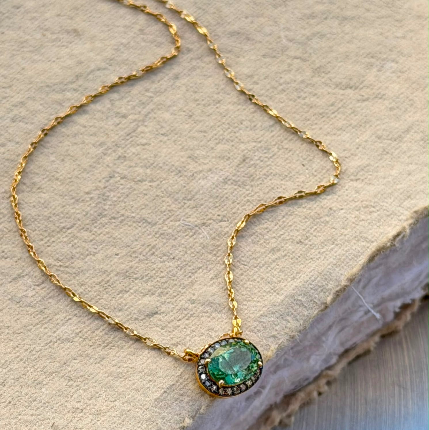 Collier Victoria Tourmaline Verte