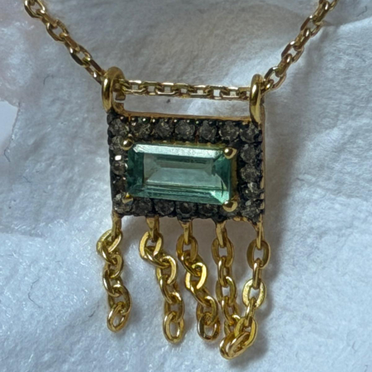 Collier Gina Frange Aqua