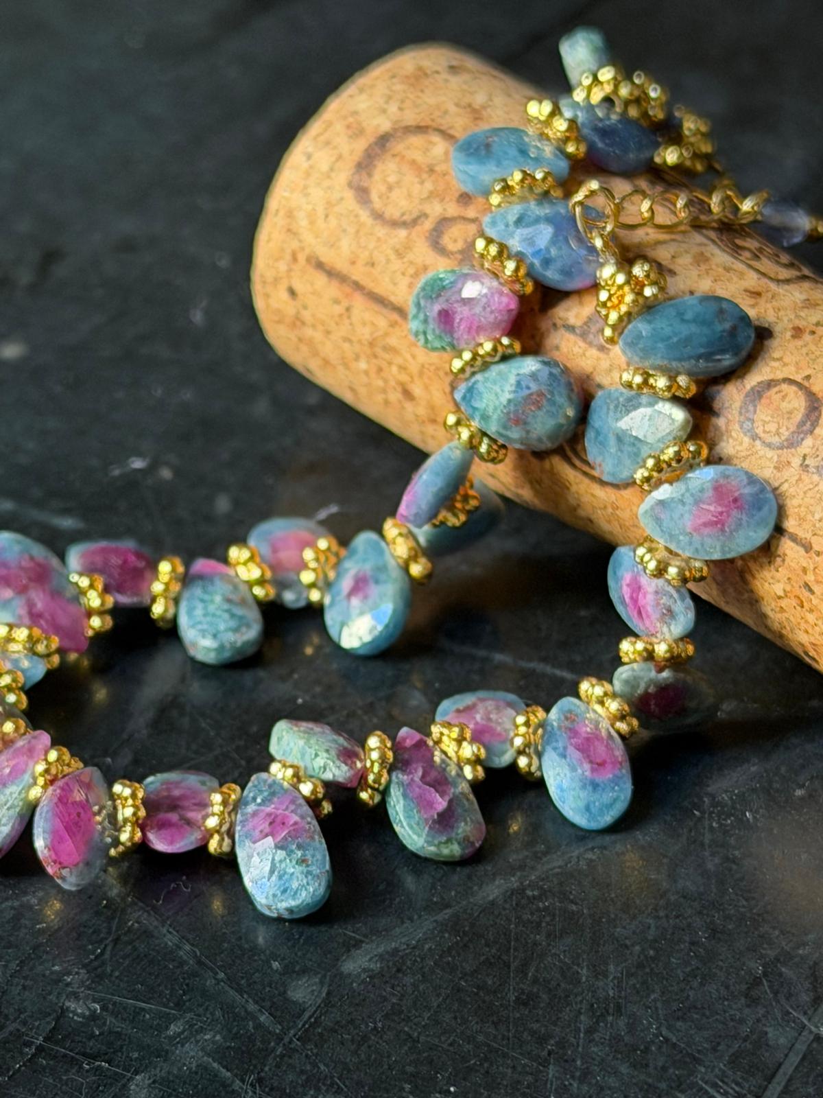 Bracelet Gouttes Zoïsite