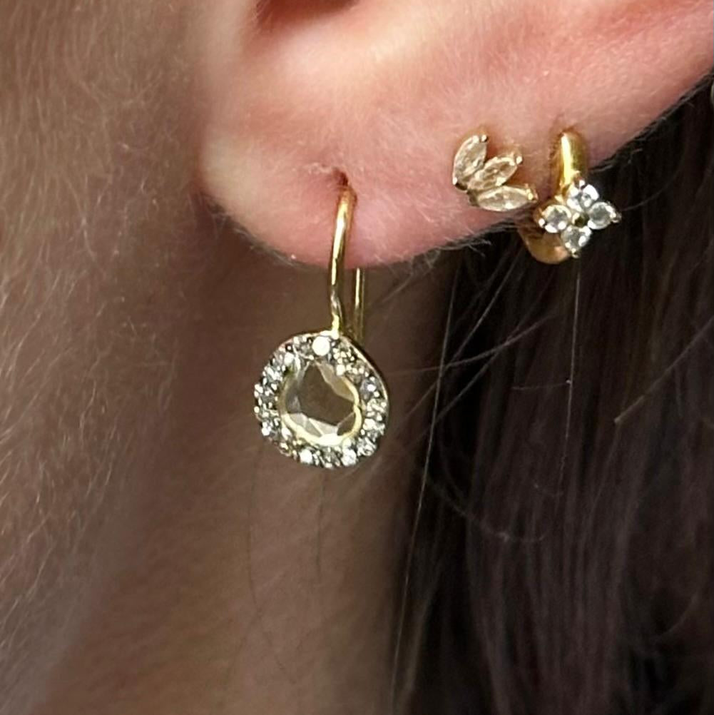 Boucles d'oreilles Victoria Champagne
