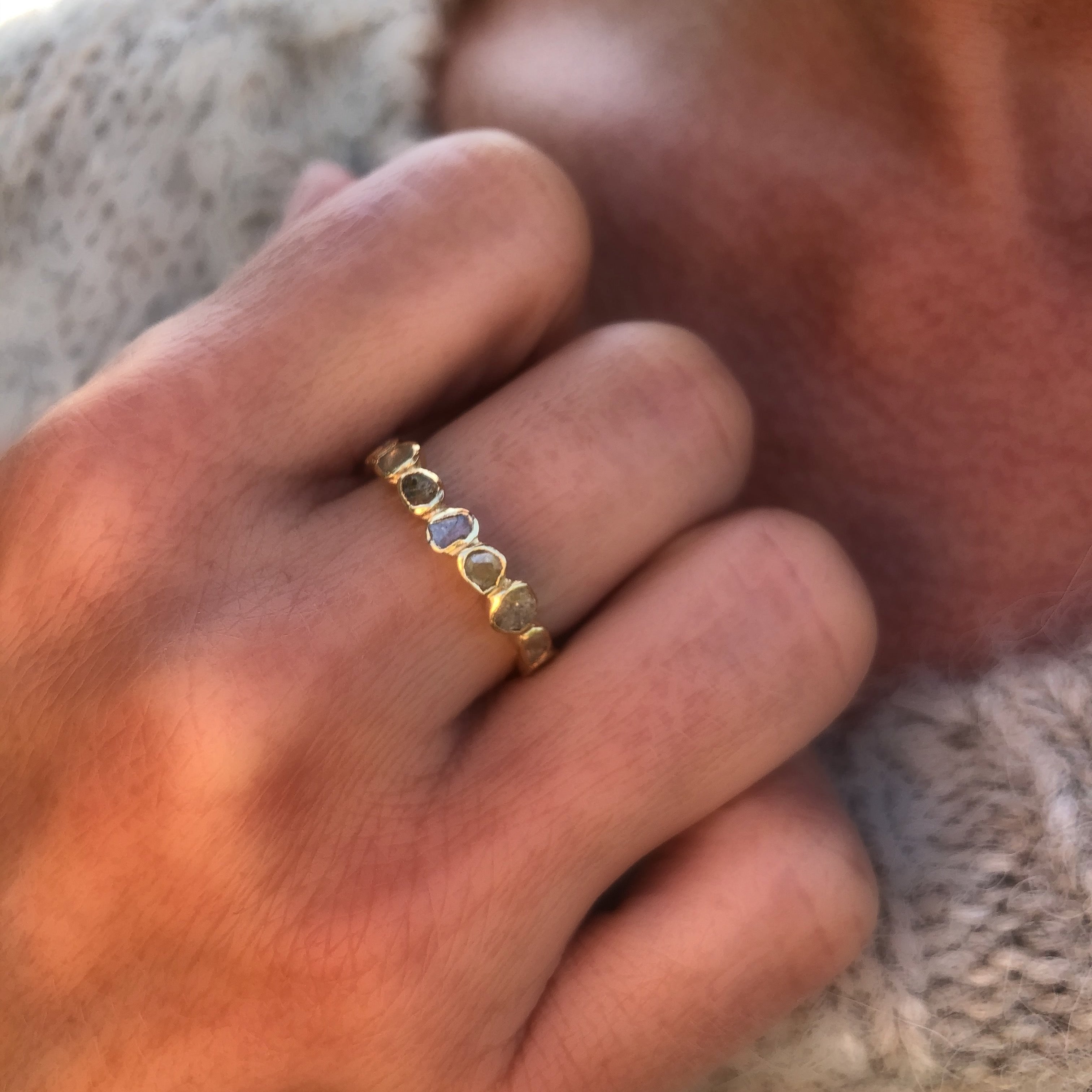 Bague alliance polki