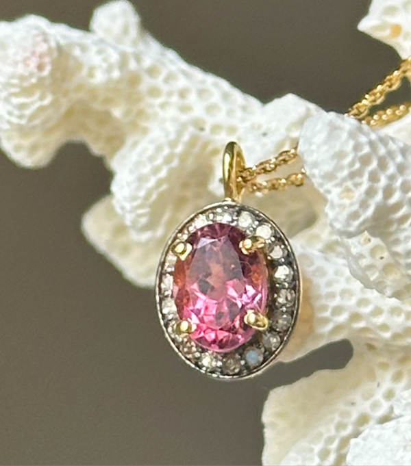 Collier Victoria Tourmaline Rose