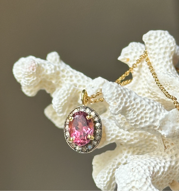 Collier Victoria Tourmaline Rose