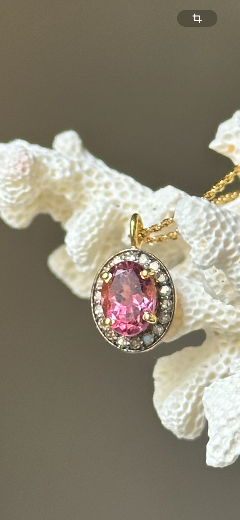 Collier Victoria Tourmaline Rose