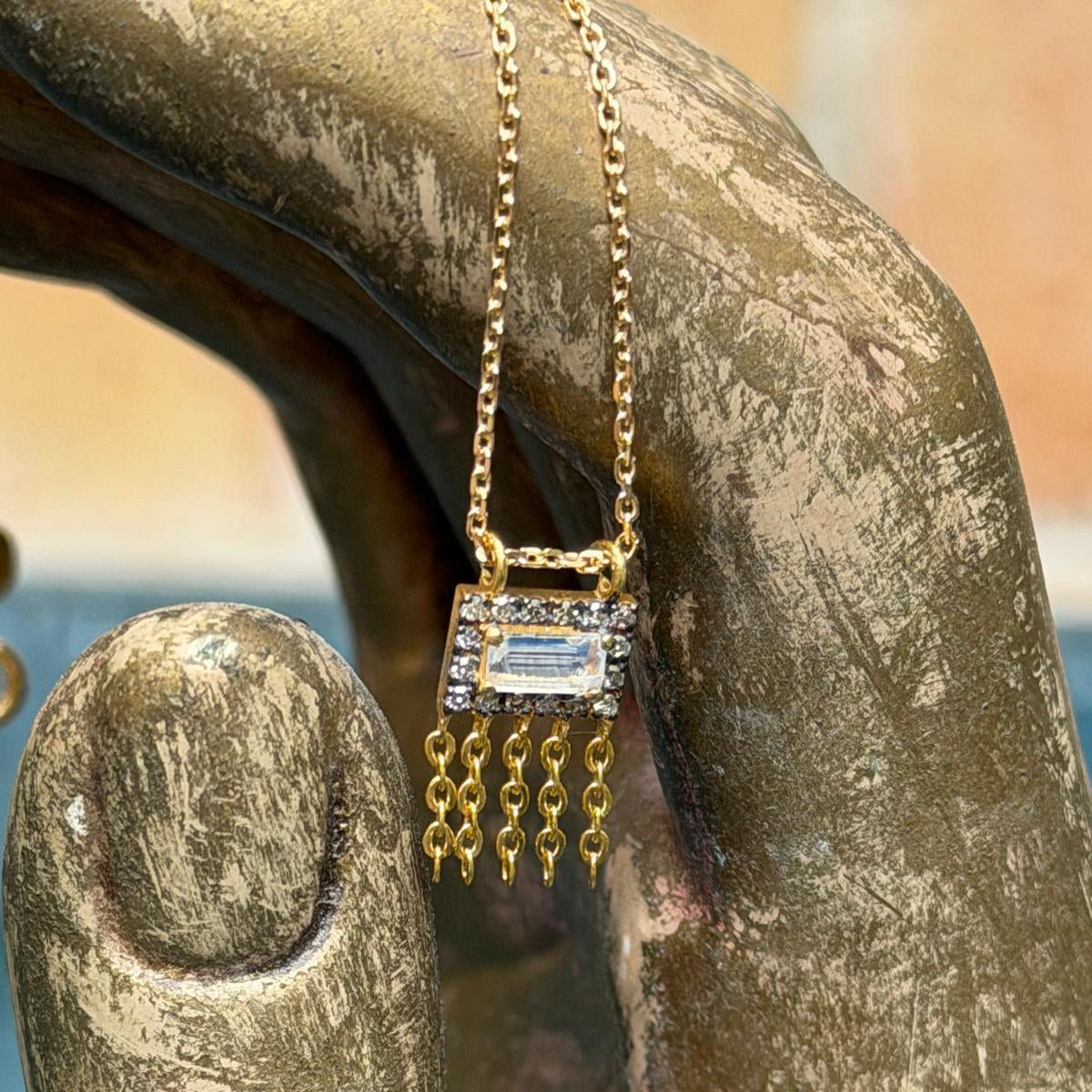 Collier Victoria Baguette Chaîne