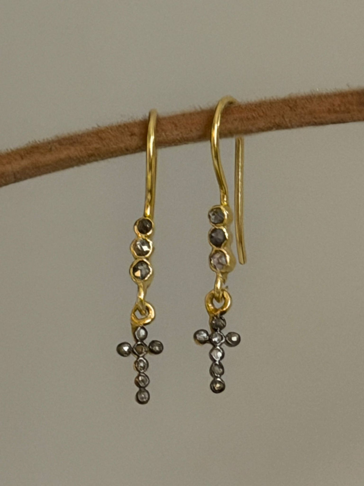 Boucles d'oreilles Croix