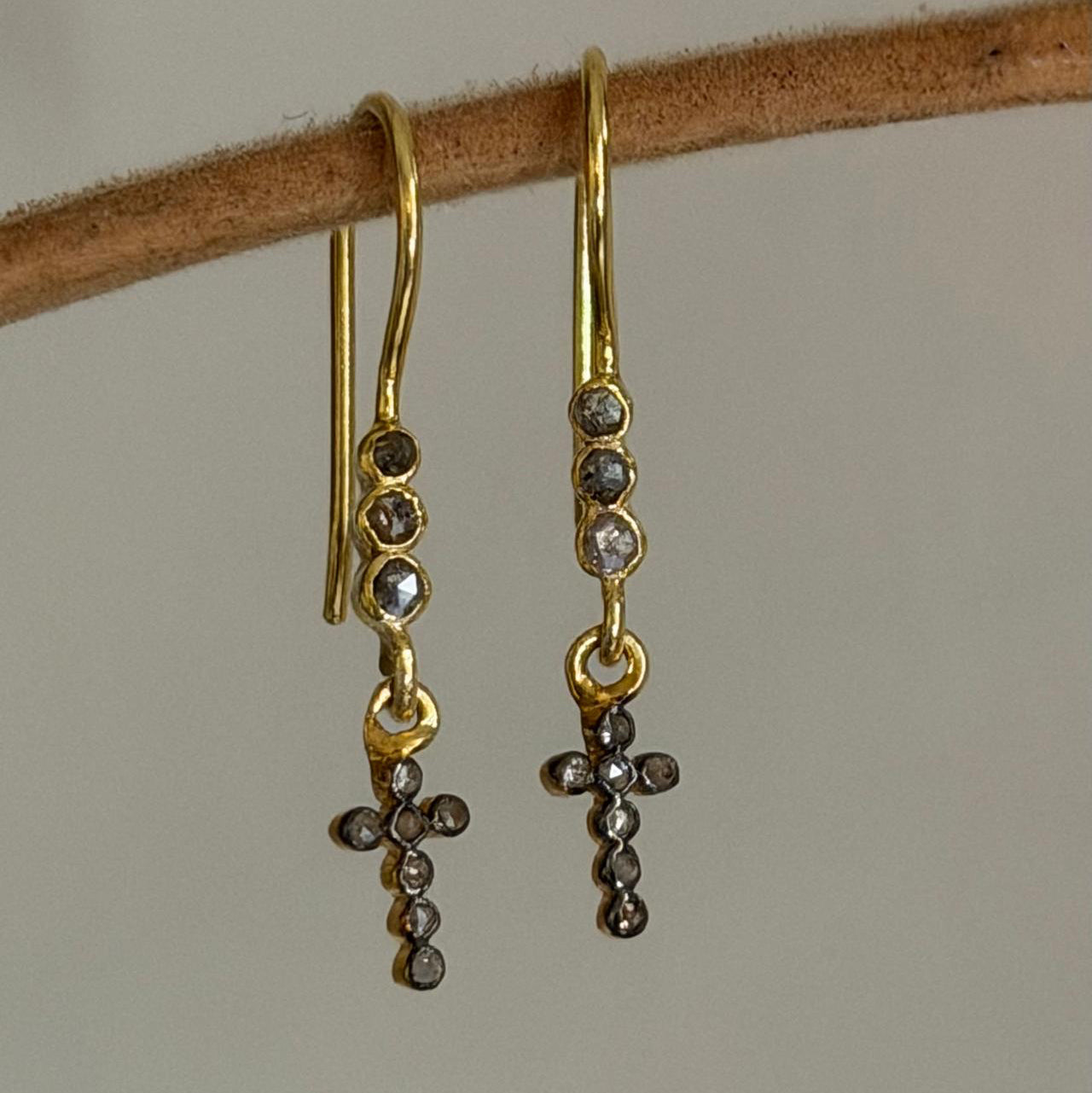 Boucles d'oreilles Croix