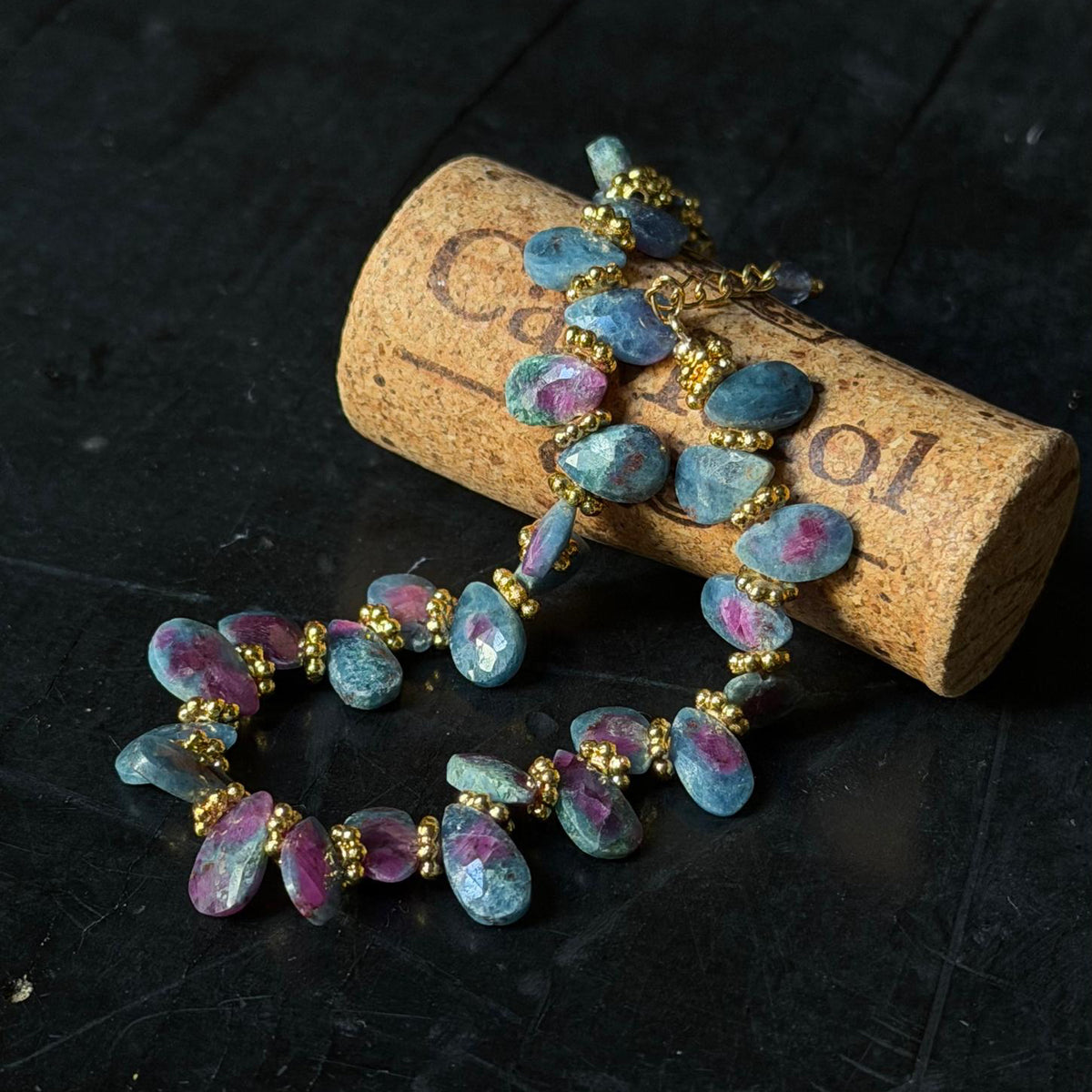 Bracelet Gouttes Zoïsite