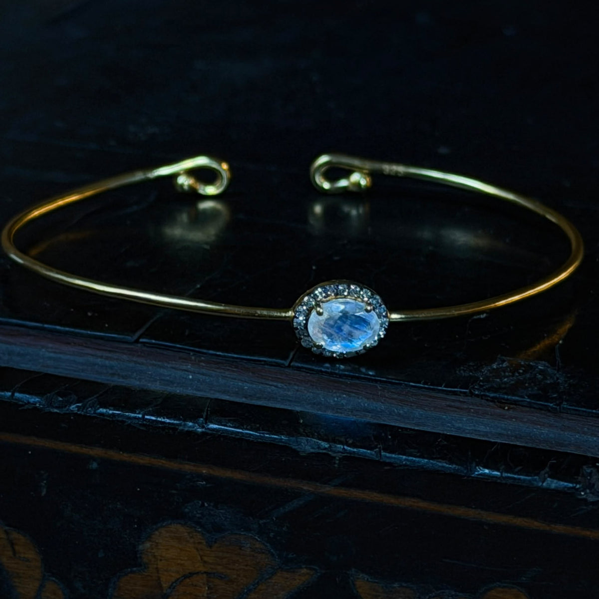 Bracelet jonc Victoria London Topaze