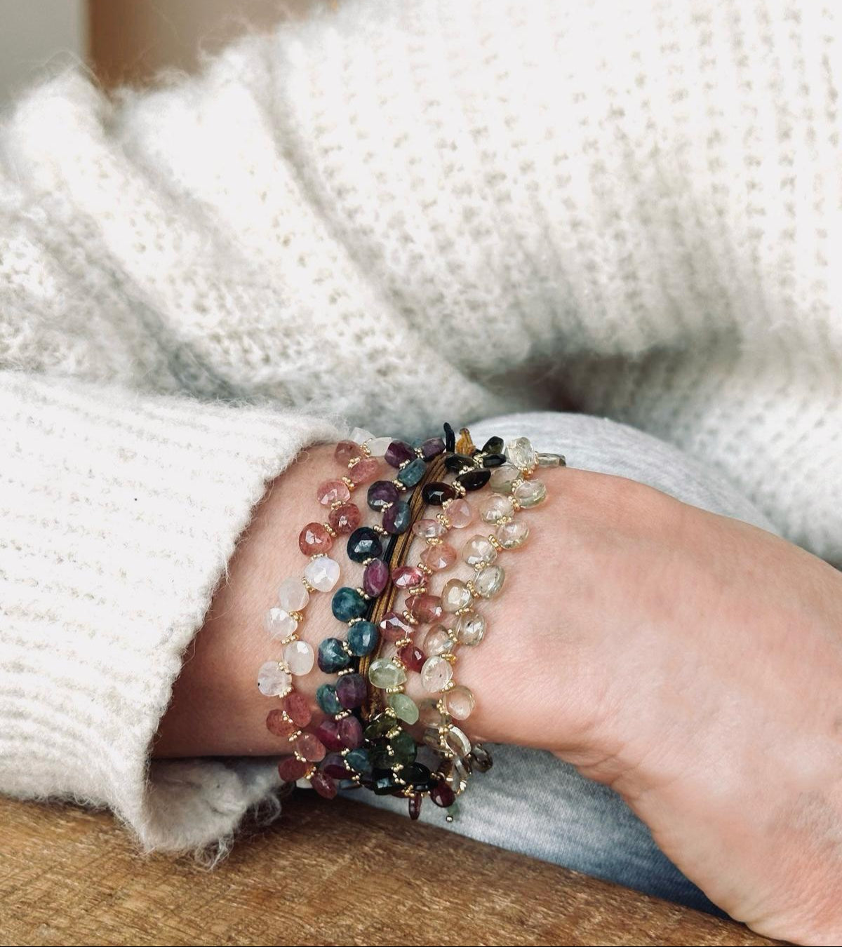 Bracelet gouttes Onyx