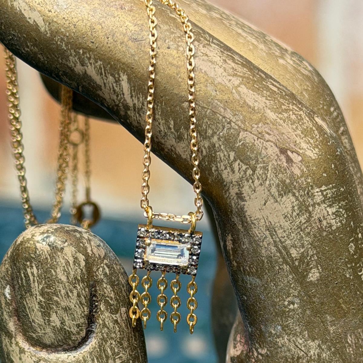 Collier Victoria Baguette Chaîne