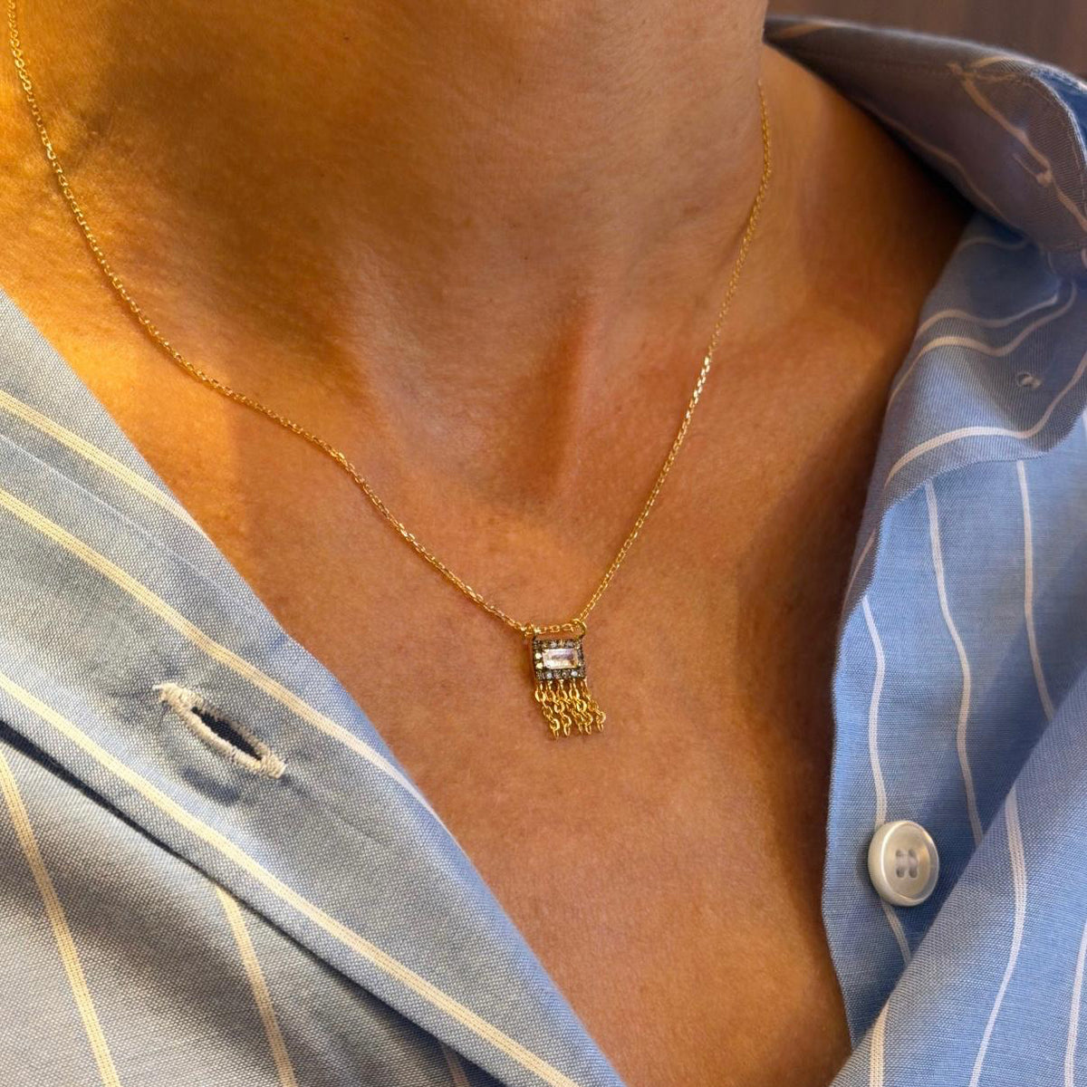 Collier Gina Frange Pierre de Lune